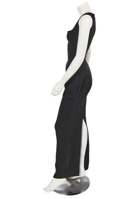 Lot 230 - A Dolce and Gabbana black viscose dress, probably 2010s