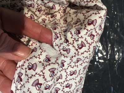 Lot 54 - A roller-printed cotton day dress, English, circa 1808