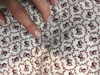 Lot 54 - A roller-printed cotton day dress, English, circa 1808