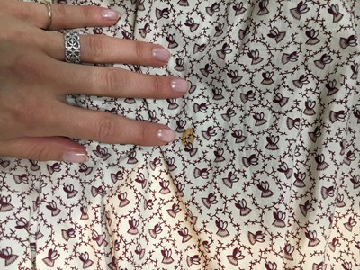 Lot 54 - A roller-printed cotton day dress, English, circa 1808