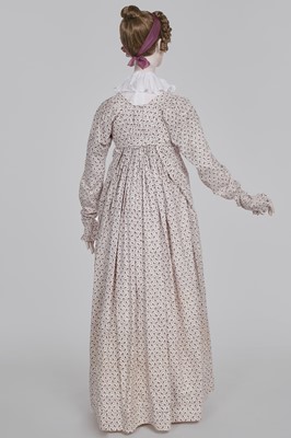 Lot 54 - A roller-printed cotton day dress, English, circa 1808