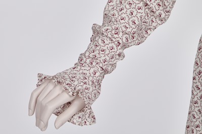 Lot 54 - A roller-printed cotton day dress, English, circa 1808