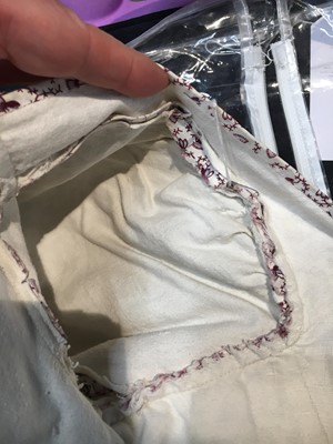 Lot 54 - A roller-printed cotton day dress, English, circa 1808