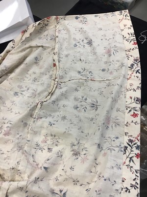 Lot 1 - A printed Indian chintz open robe, English, 1795-1796