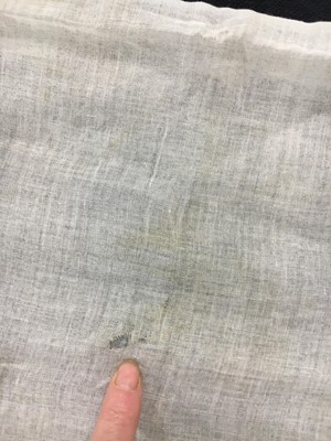 Lot 6 - A printed cotton round gown, French, circa 1797