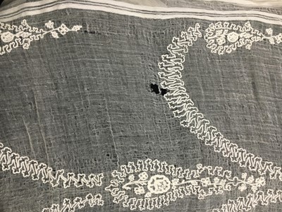 Lot 6 - A printed cotton round gown, French, circa 1797