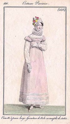 Lot 110 - A white percale cotton gown, English, circa 1815