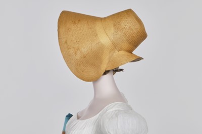 Lot 110 - A white percale cotton gown, English, circa 1815