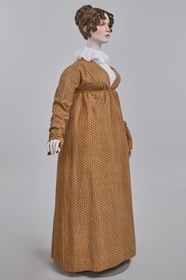 Lot 106 - A Provençal printed cotton day dress, French, circa 1815