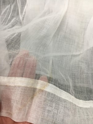 Lot 8 - An Indian muslin robe en chemise, French, circa 1798