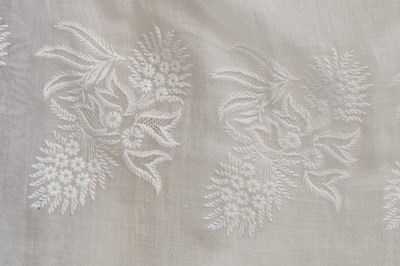 Lot 8 - An Indian muslin robe en chemise, French, circa 1798