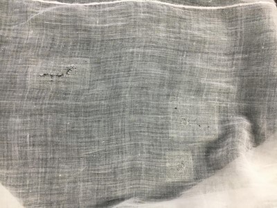 Lot 39 - A fine Indian muslin evening dress with long train, English, 1804-05