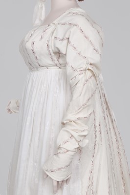 Lot 30 - A printed cotton day dress, English, circa 1805