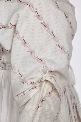 Lot 30 - A printed cotton day dress, English, circa 1805