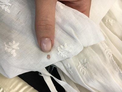 Lot 105 - A white cotton spencer, circa 1815