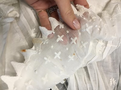 Lot 105 - A white cotton spencer, circa 1815