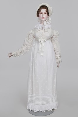 Lot 105 - A white cotton spencer, circa 1815