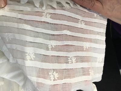 Lot 105 - A white cotton spencer, circa 1815