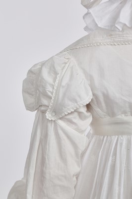 Lot 105 - A white cotton spencer, circa 1815
