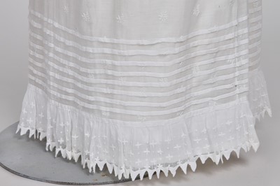 Lot 105 - A white cotton spencer, circa 1815