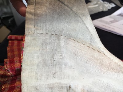 Lot 109 - A printed cotton spencer, Alsatian, circa 1815