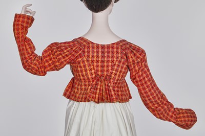 Lot 109 - A printed cotton spencer, Alsatian, circa 1815