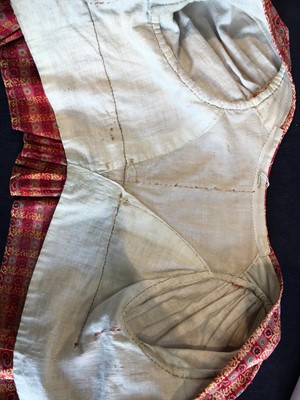 Lot 109 - A printed cotton spencer, Alsatian, circa 1815