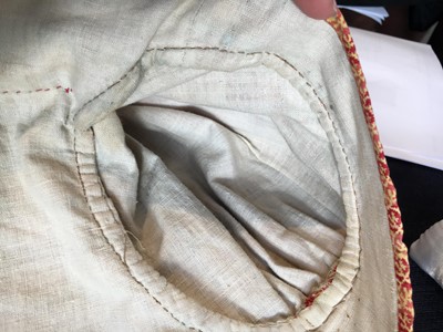 Lot 109 - A printed cotton spencer, Alsatian, circa 1815