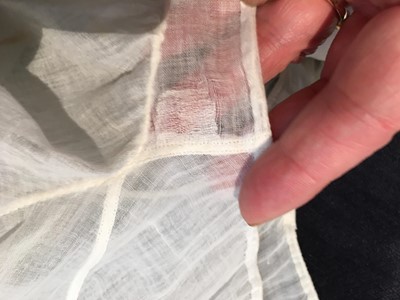 Lot 46 - A whitework embroidered muslin dress and stole, French, circa 1806