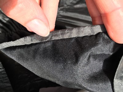 Lot 97 - A sarsanet mourning gown, French, circa 1813