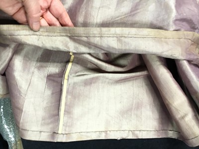 Lot 23 - A mauve shot-silk transition gown, French, circa 1800