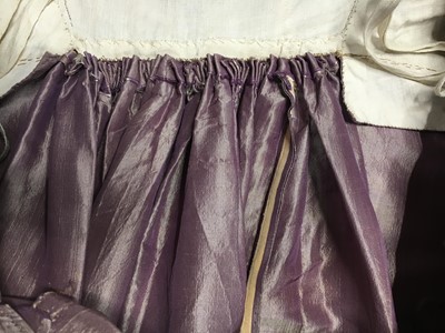 Lot 23 - A mauve shot-silk transition gown, French, circa 1800