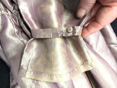 Lot 23 - A mauve shot-silk transition gown, French, circa 1800