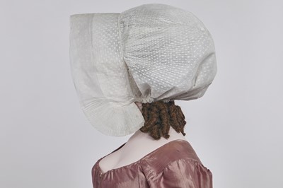 Lot 23 - A mauve shot-silk transition gown, French, circa 1800