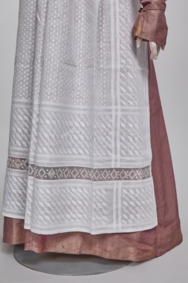 Lot 23 - A mauve shot-silk transition gown, French, circa 1800