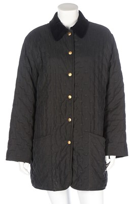 Lot 334 - An Hermès black quilted jacket, modern,...