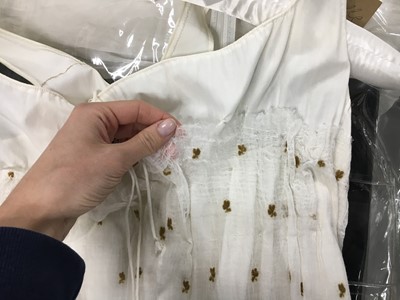 Lot 85 - A rare white piqué cotton pregnancy jacket, French, 1810-13