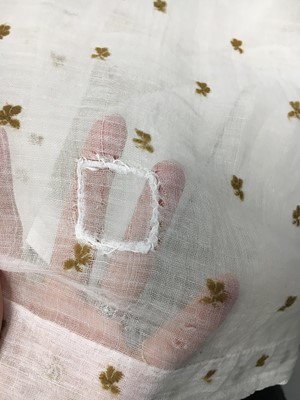 Lot 85 - A rare white piqué cotton pregnancy jacket, French, 1810-13