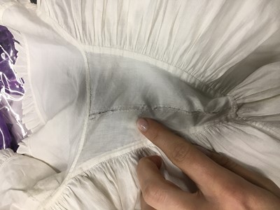 Lot 85 - A rare white piqué cotton pregnancy jacket, French, 1810-13