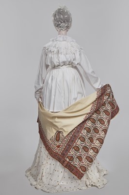 Lot 85 - A rare white piqué cotton pregnancy jacket, French, 1810-13