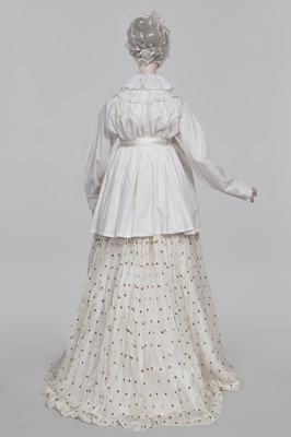 Lot 85 - A rare white piqué cotton pregnancy jacket, French, 1810-13