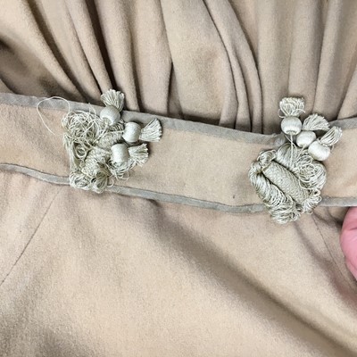 Lot 116 - A fine wool redingote with faux fur (silk shag) trim, French, 1815-20