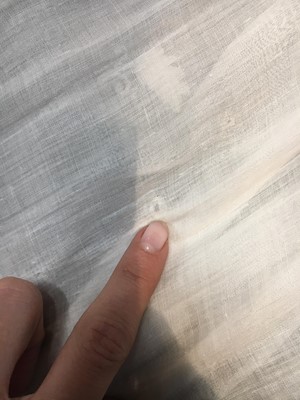 Lot 41 - A whitework embroidered muslin dress with trained hem, French, circa 1803