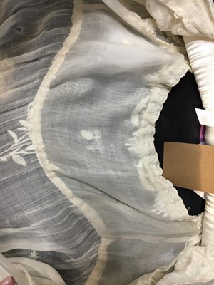Lot 41 - A whitework embroidered muslin dress with trained hem, French, circa 1803