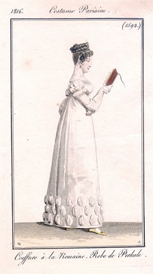 Lot 113 - A white muslin dress, English, circa 1815-16