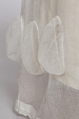 Lot 113 - A white muslin dress, English, circa 1815-16