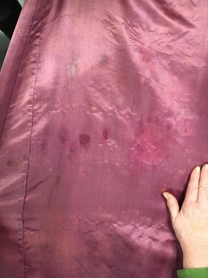 Lot 91 - A pink satin evening gown, probably English, circa 1812