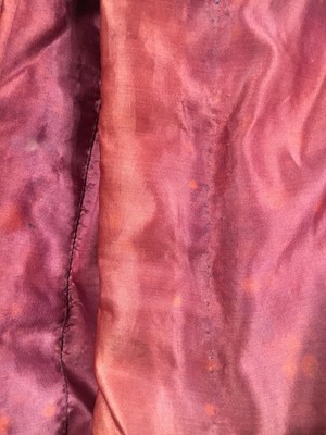 Lot 91 - A pink satin evening gown, probably English, circa 1812