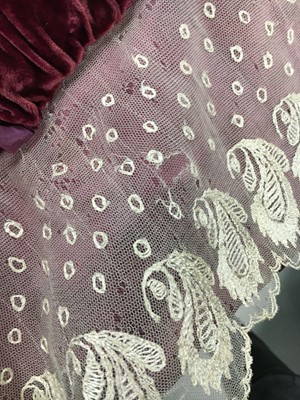 Lot 91 - A pink satin evening gown, probably English, circa 1812