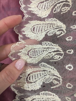 Lot 91 - A pink satin evening gown, probably English, circa 1812